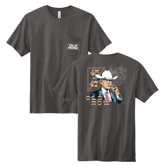 The Cowboy Trump Made In USA Pocket Tee-T-Shirts-America First-Old Row