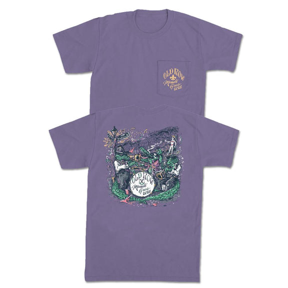 Mardi Gras 2026 Pocket Tee-T-Shirts-Old Row-Purple-S-Old Row