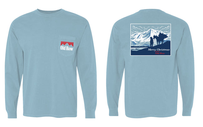 The Christmas Cowboy Long Sleeve Pocket Tee