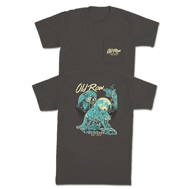 Old Row Outdoors Mountain Lion 2.0 Pocket Tee-T-Shirts-Old Row Outdoors-Charcoal-S-Old Row