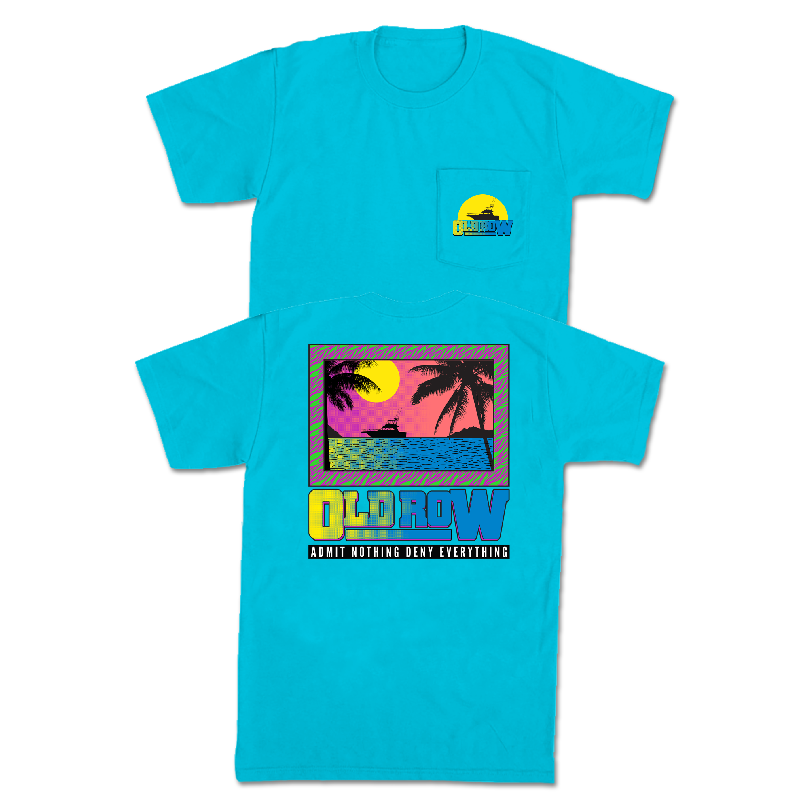 The Neon Sunset Pocket Tee