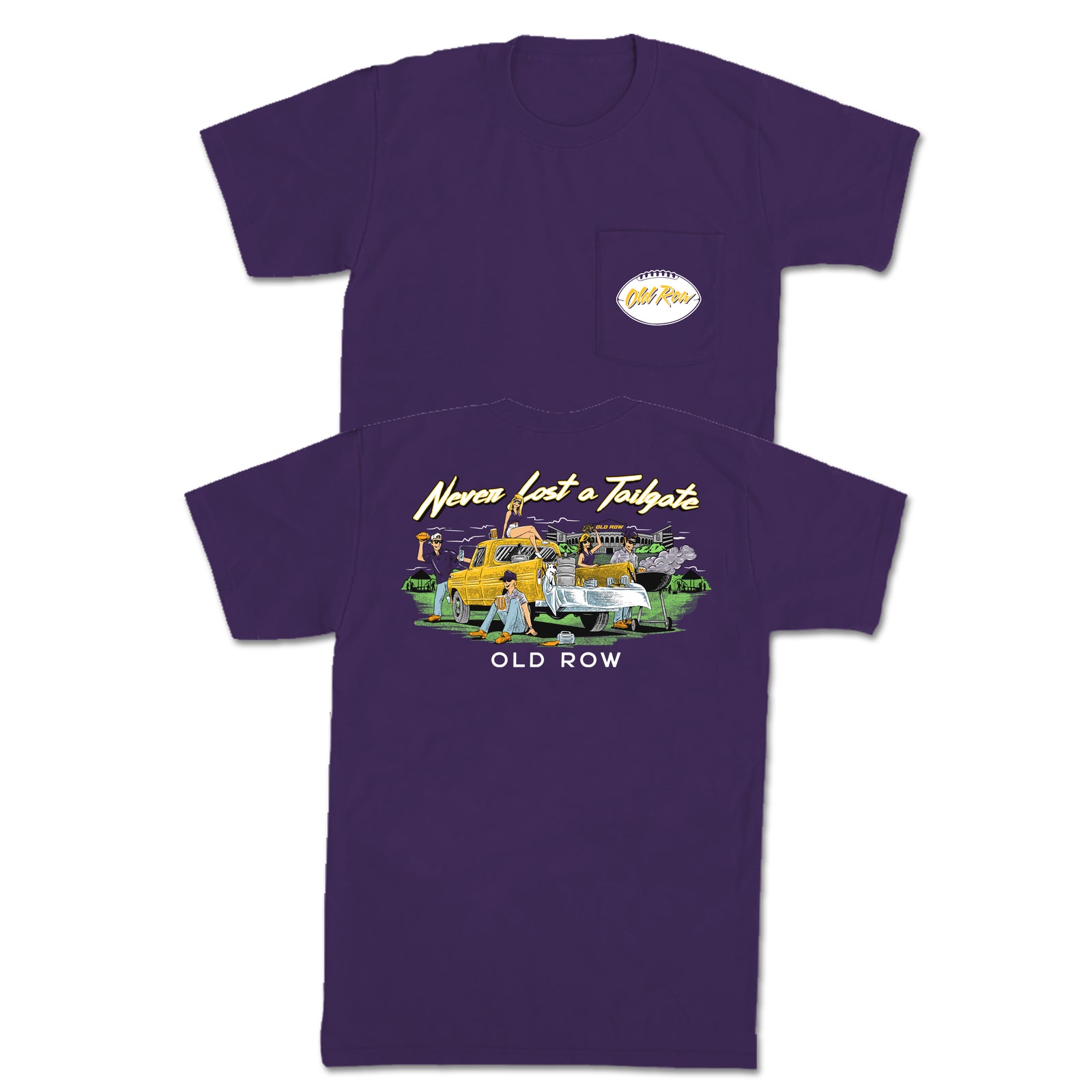 Never Lost A Tailgate Baton Rouge Pocket Tee