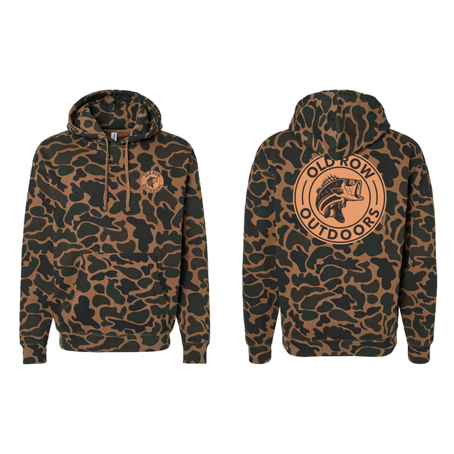 Old Row Outdoors Bass Circle Camo Hoodie