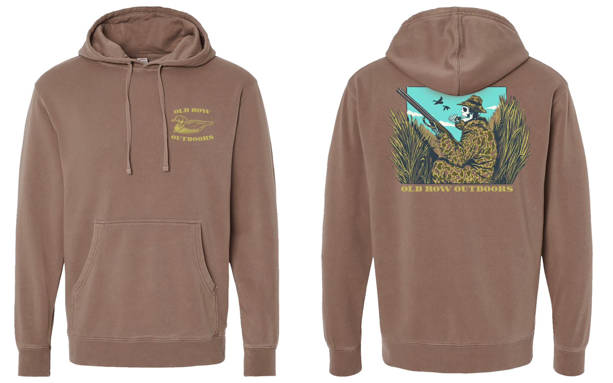 Old Row Outdoors Duck Hunt Pigment Dyed Premium Hoodie