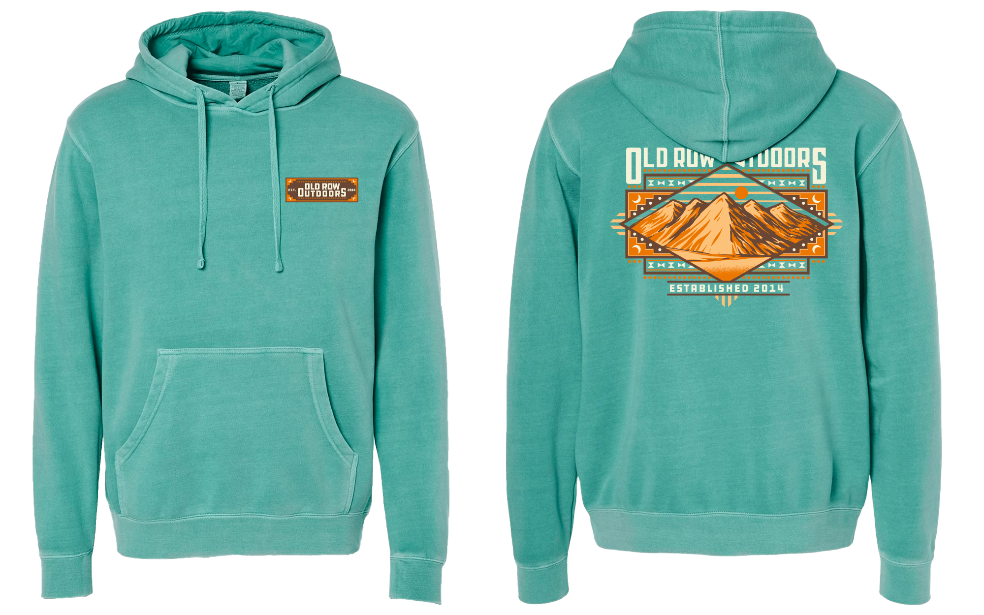 Old Row Outdoors SW Mountain Pigment Dyed Premium Hoodie
