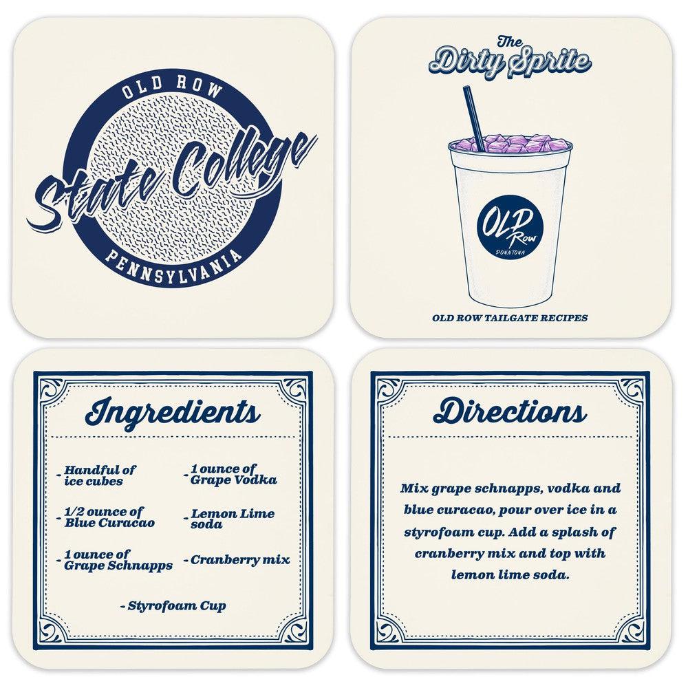 The Dirty Sprite Coaster Set-Drinkware-Old Row U-Full Color-4 Pack-Old Row