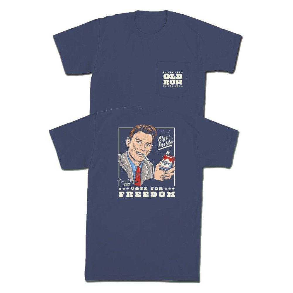 Cigs Inside Reagan 2.0 Pocket Tee-T-Shirts-The Novelty Collection-Old Row