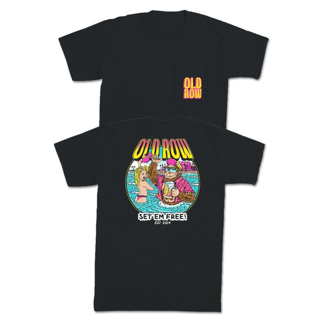 Set 'Em Free Pocket Tee-T-Shirts-The Novelty Collection-Black-S-Old Row