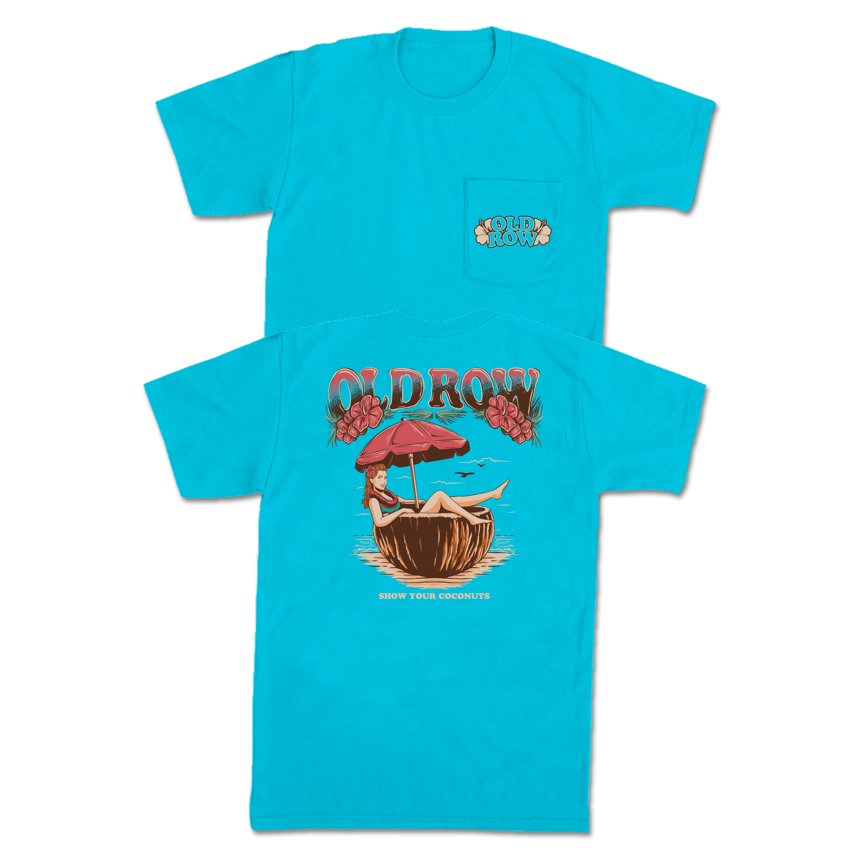 Show Your Coconuts Pocket Tee