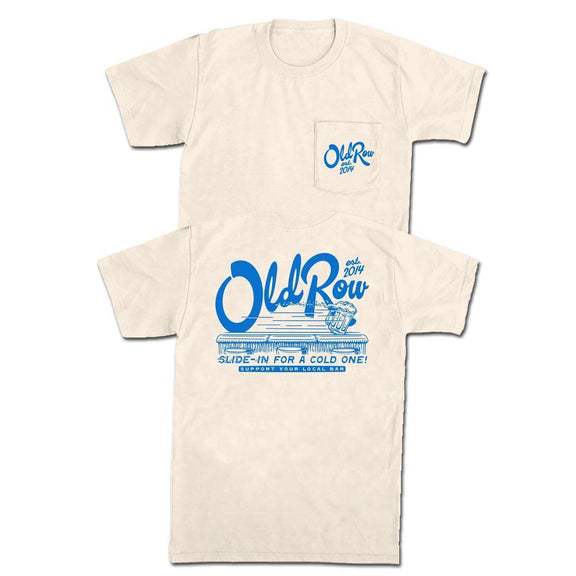The Beer Slide Pocket Tee-T-Shirts-The Boozy Collection-Ivory-S-Old Row