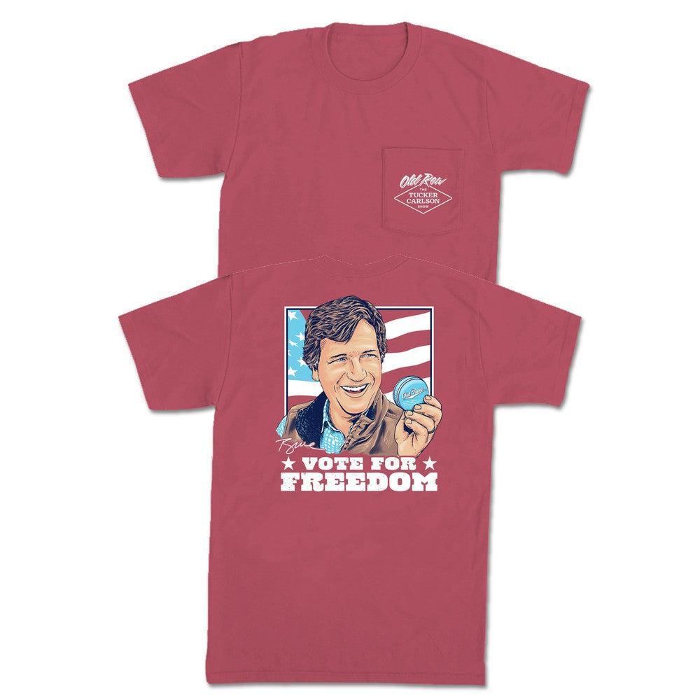 Tucker Vote For Freedom Pocket Tee | Old Row T-Shirts & Merch