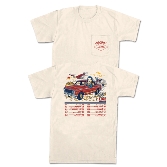 Tucker Carlson Live Tour Pocket Tee