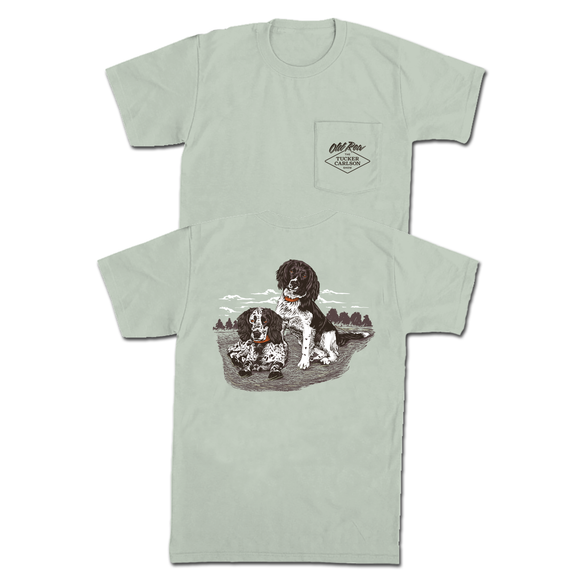 Tucker Carlson Dogs Pocket Tee