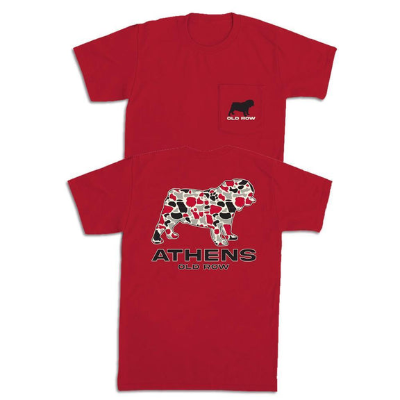 Athens Camo Dog Pocket Tee-T-Shirts-Old Row U-Old Row