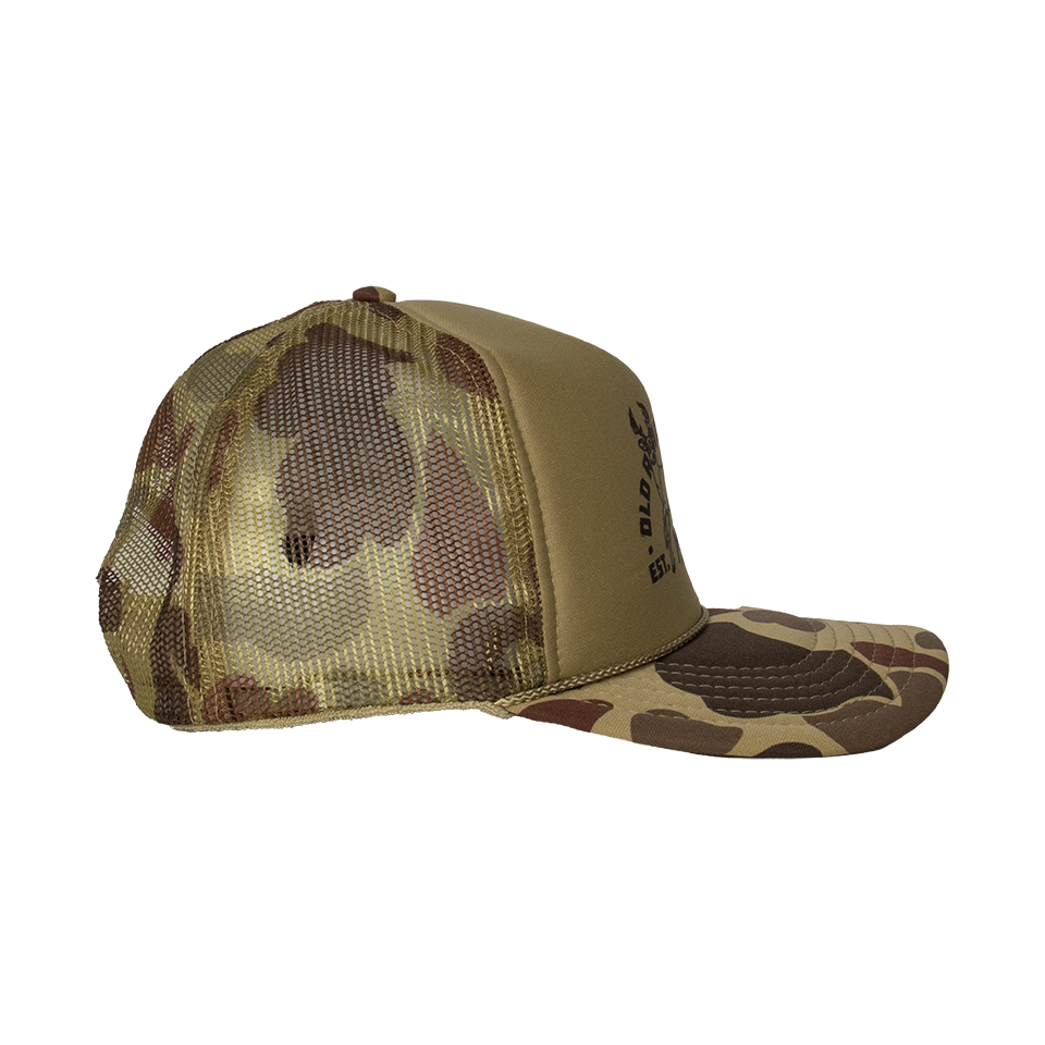 Old Row Outdoors Chasin' Tail Camo Trucker Hat
