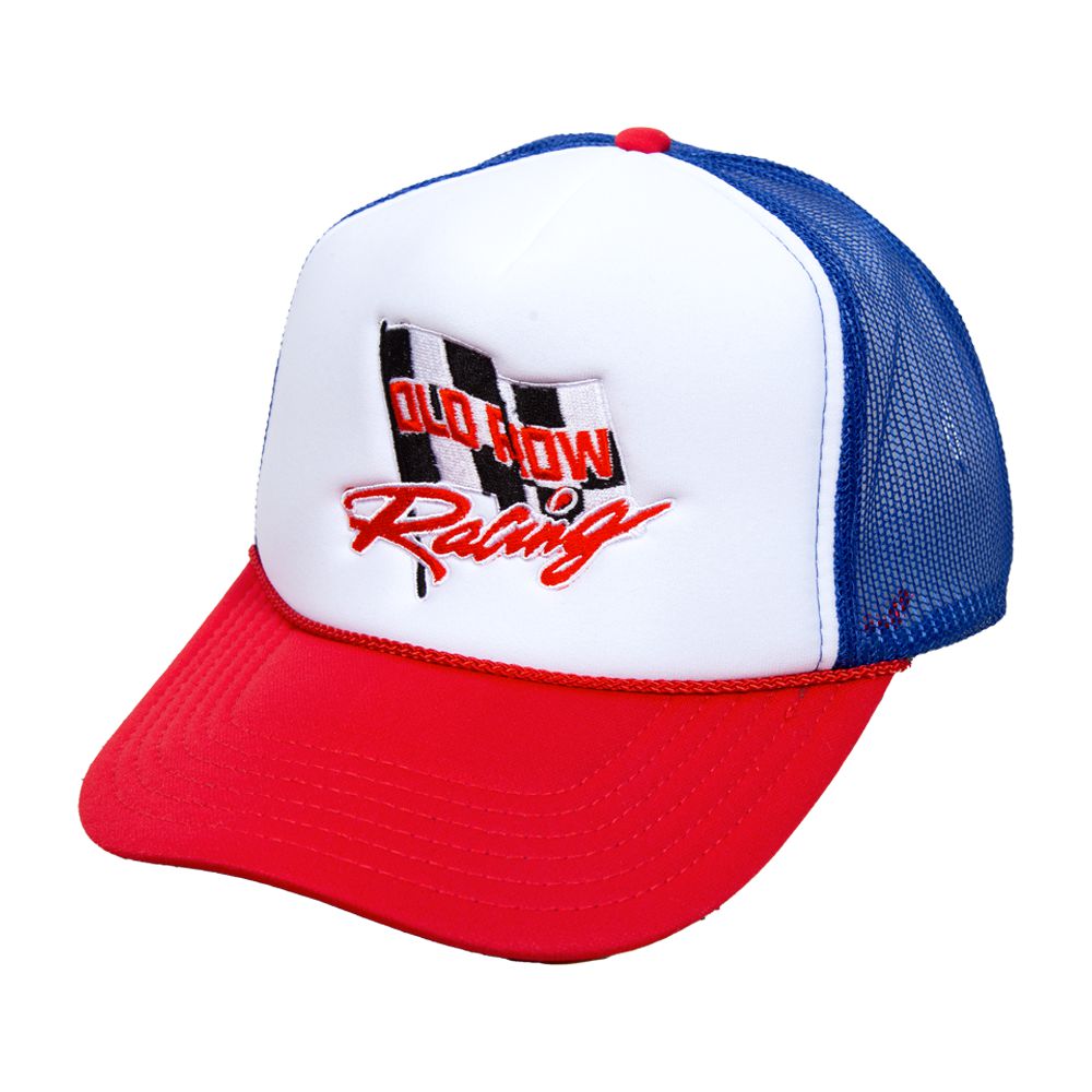Old Row Racing Trucker Rope Hat-Hats-Old Row Racing-Red-One Size-Old Row