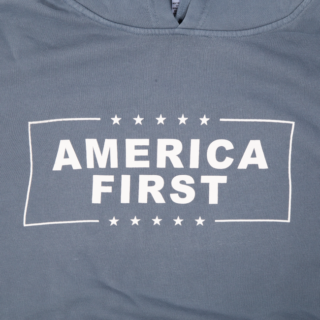 America First Pigment Dyed Premium Hoodie