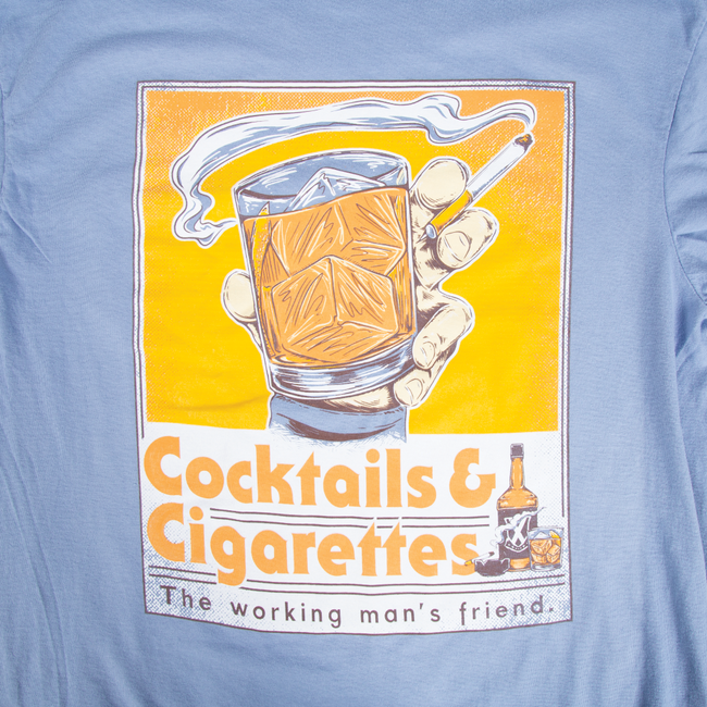The Cocktails & Cigarettes Pocket Tee