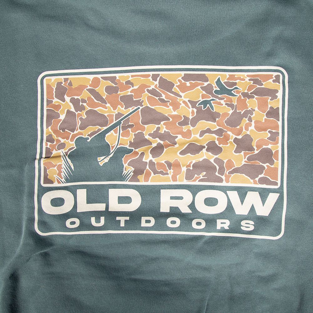 The Duck Dog 80s Camo Pigment Dyed Premium Hoodie-Hoodies-Old Row Outdoors-Old Row