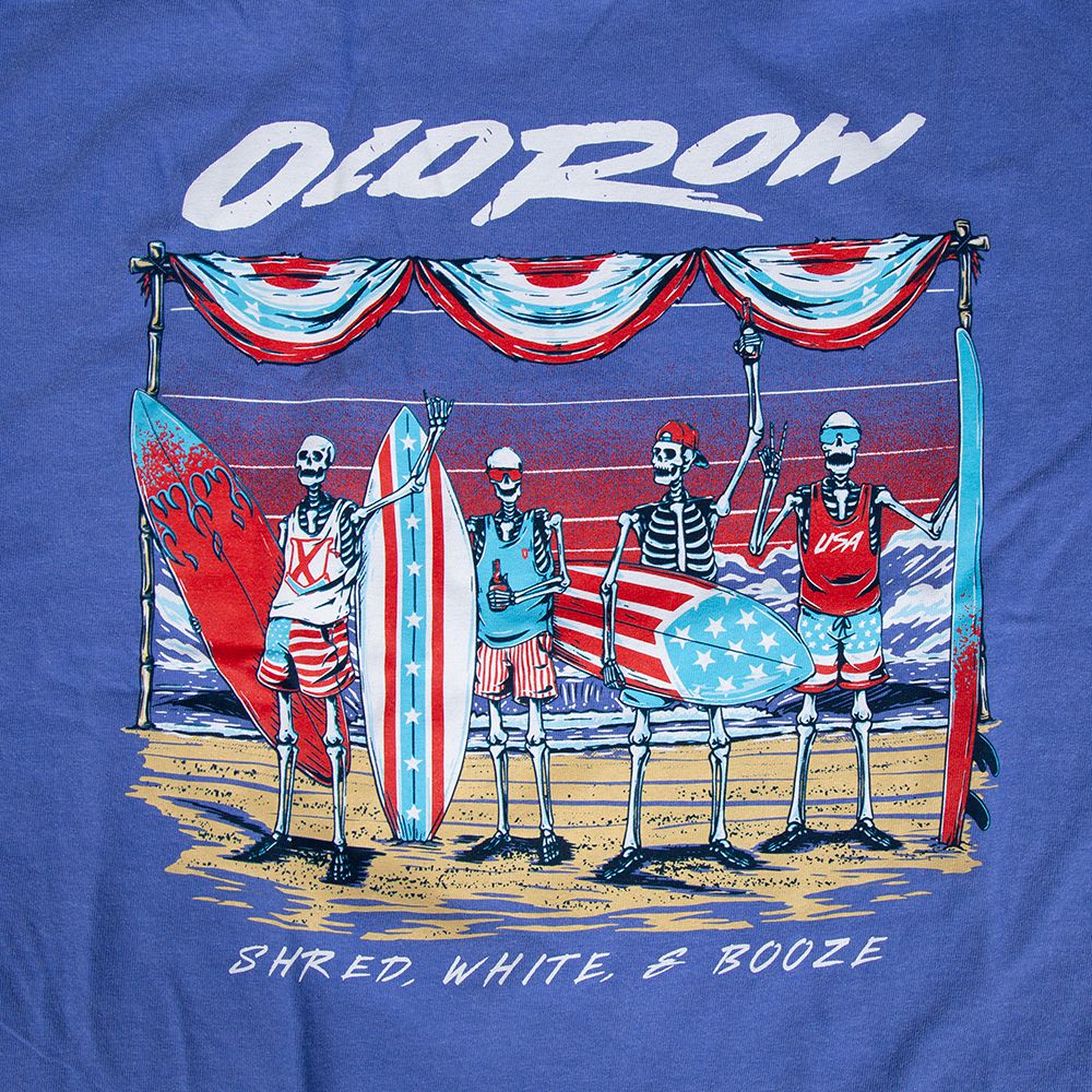 The Shred, White, & Booze Pocket Tee-T-Shirts-The Novelty Collection-Old Row