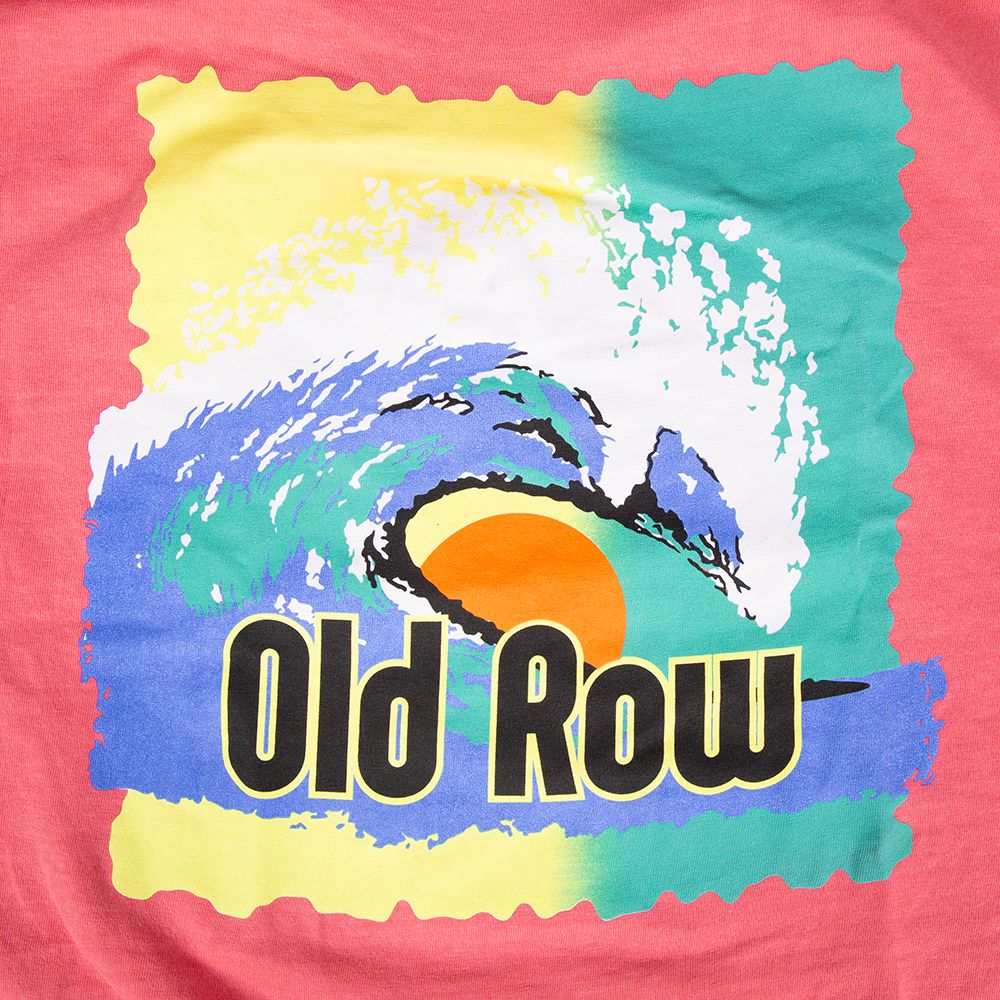 Old Row Neon Wave Pocket Tee-T-Shirts-The Novelty Collection-Old Row