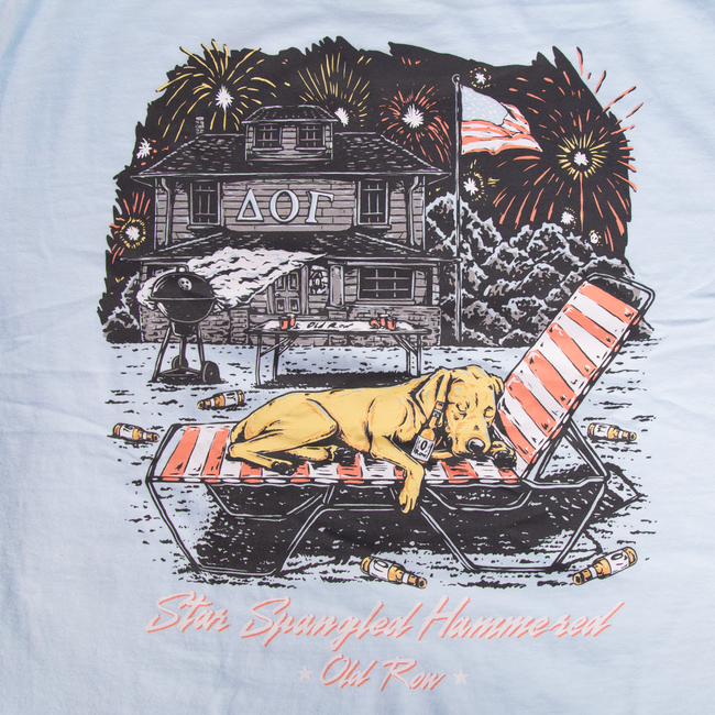 Star Spangled Hammered Pup Pocket Tee