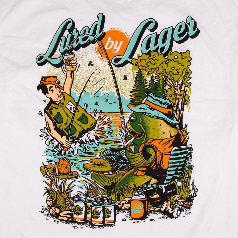Lured By Lager Pocket Tee-T-Shirts-Old Row Outdoors-Old Row