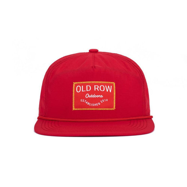 Old Row Outdoors Patch Nylon Rope Hat-Hats-Old Row Outdoors-Red-Old Row
