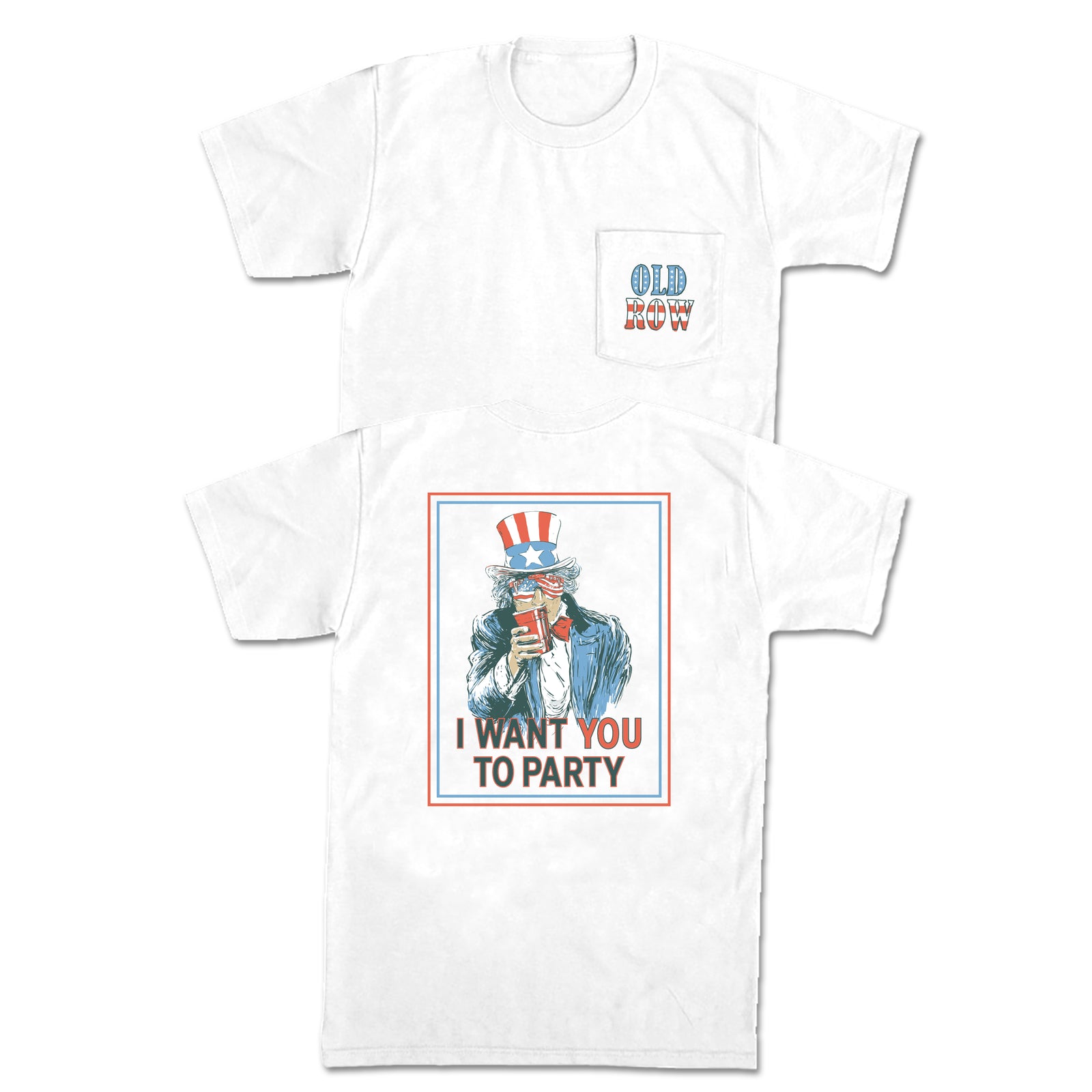 Uncle Sam Party Pocket Tee