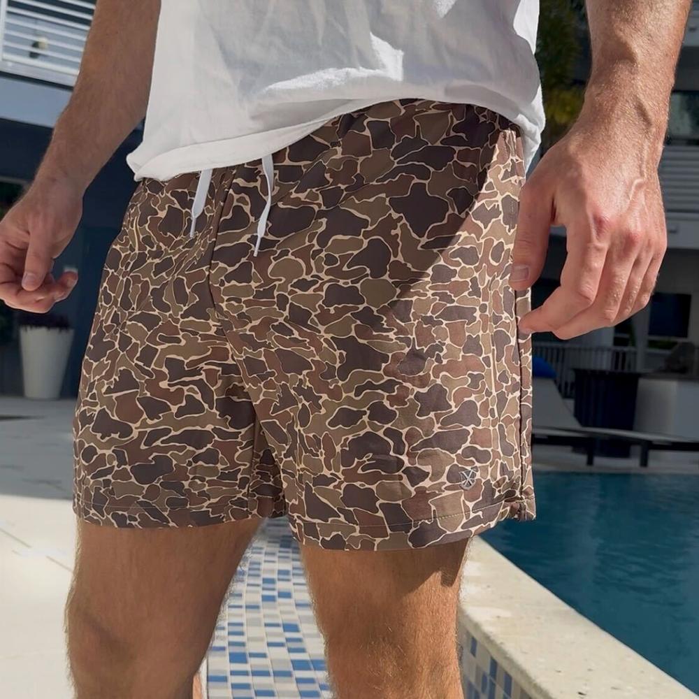 Old Row Camo Party Shorts-Swimwear-Old Row Outdoors-Old Row