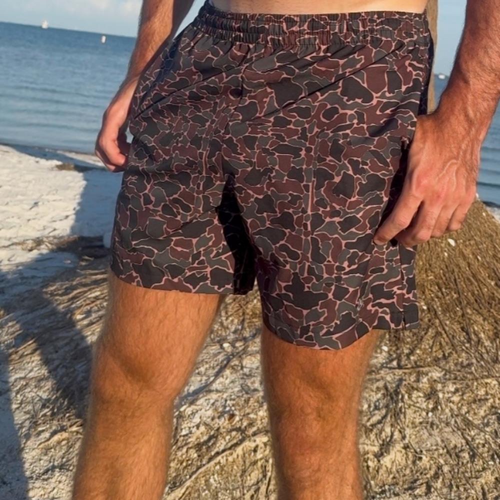 Old Row Dark Camo Party Shorts-Swimwear-Old Row Outdoors-Old Row