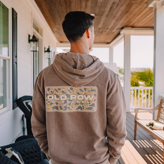 Old Row Outdoors 80s Camo Pigment Dyed Premium Hoodie-Hoodies-Old Row Outdoors-Old Row