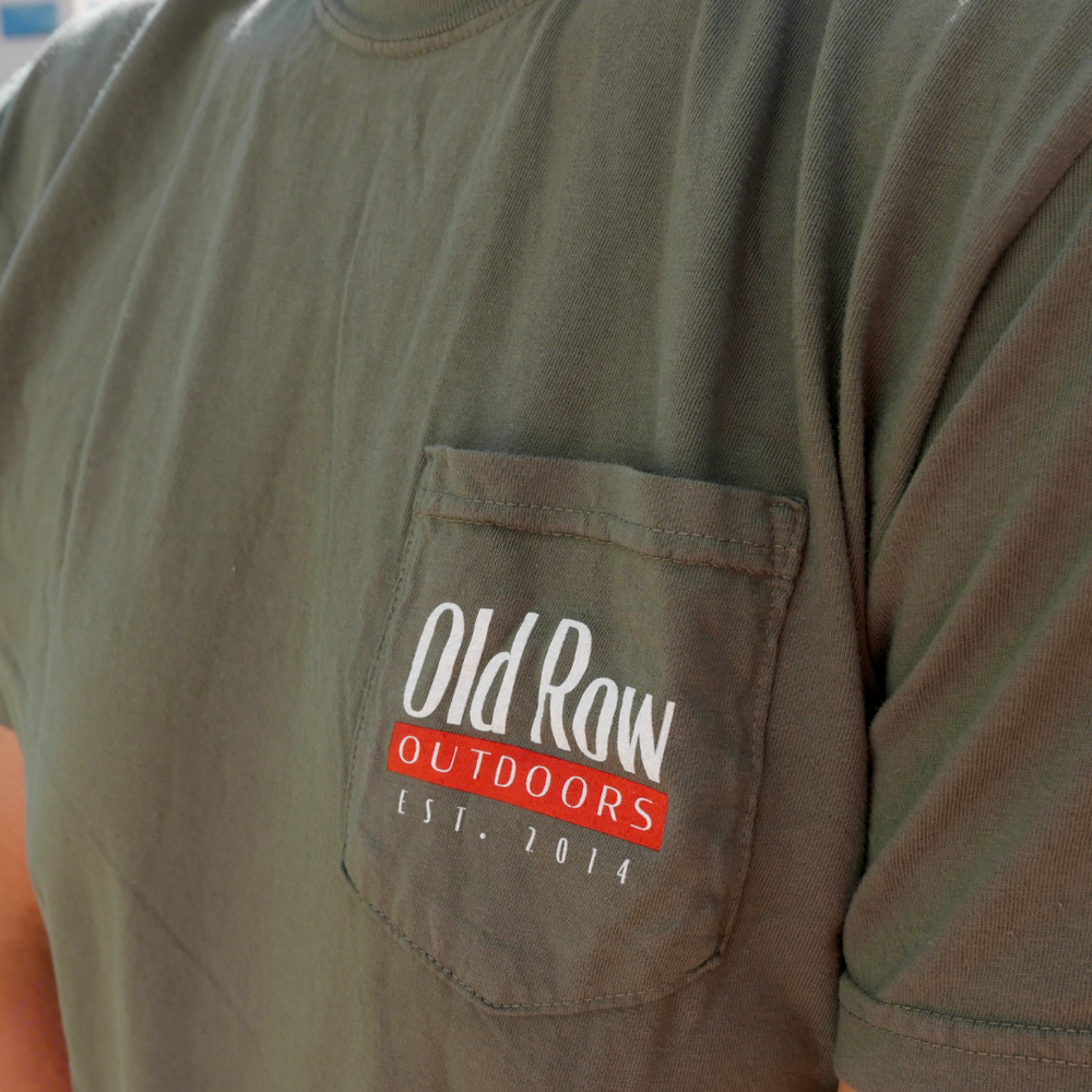 Old Row Outdoors Deer Scene Pocket Tee