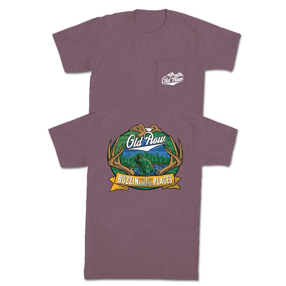 Buzzin' In Beautiful Places Pocket Tee-T-Shirts-Old Row Outdoors-Old Row