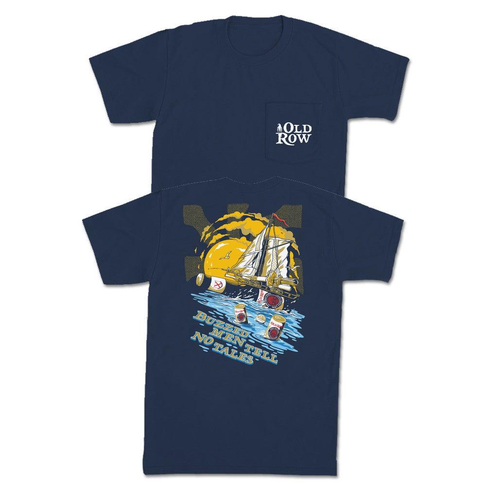 The Buzzed Pirate Pocket Tee-T-Shirts-The Novelty Collection-Old Row