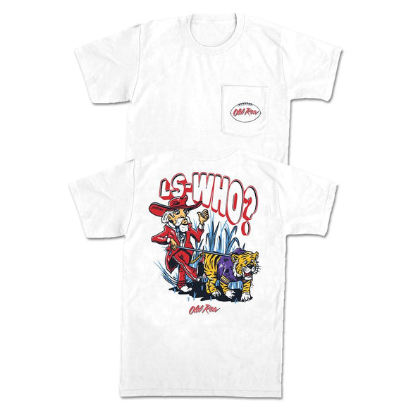 LS Who Pocket Tee-T-Shirts-Old Row U-White-S-Old Row