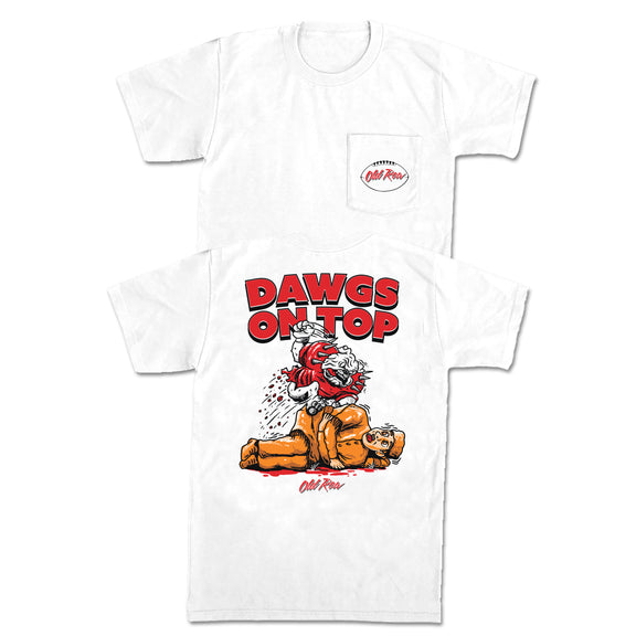 Dawgs On Top GA Pocket Tee