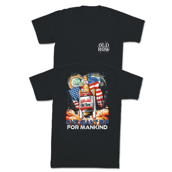 One Giant Sip Pocket Tee-T-Shirts-The Novelty Collection-Old Row