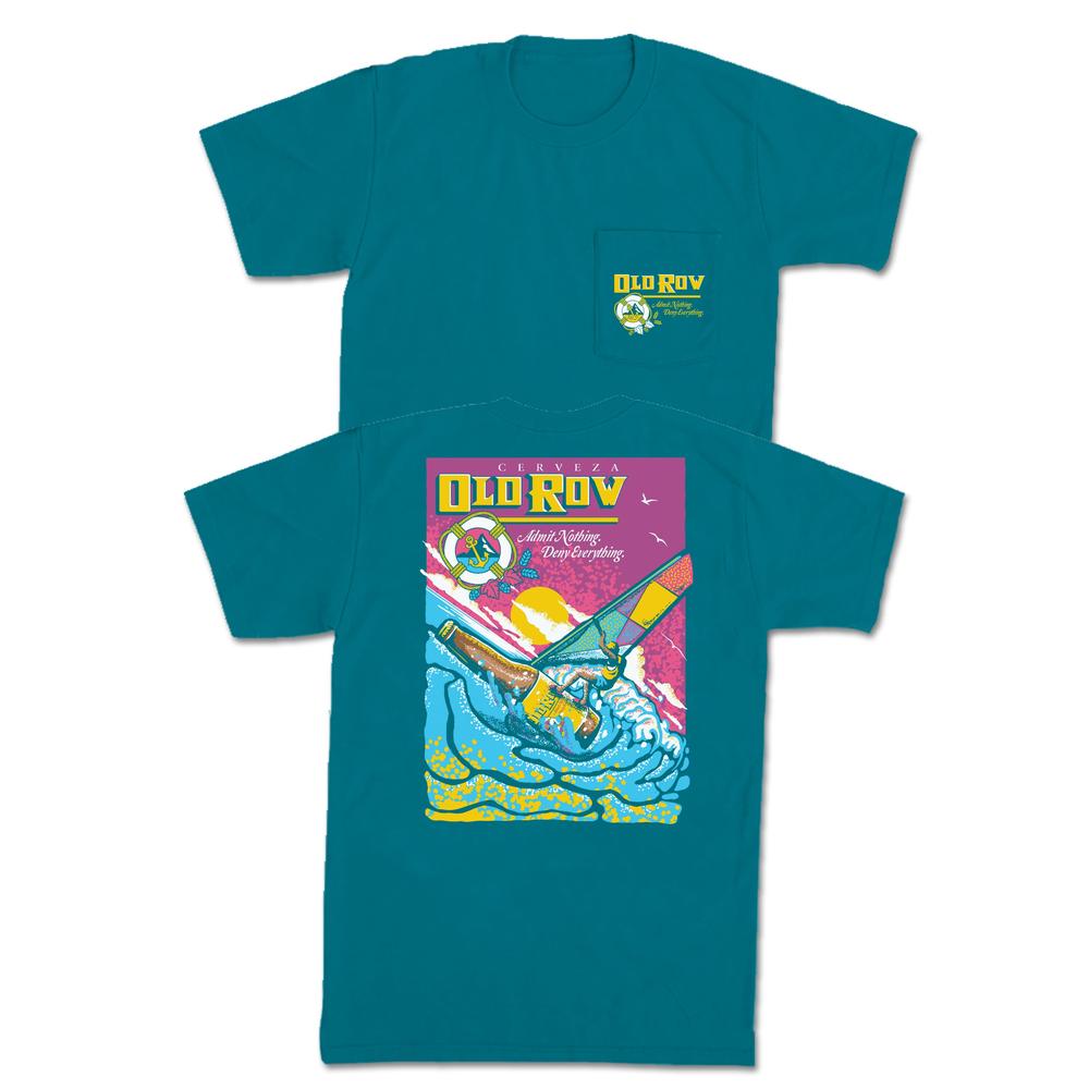 The Windsurfing Beer Pocket Tee-T-Shirts-The Boozy Collection-Old Row
