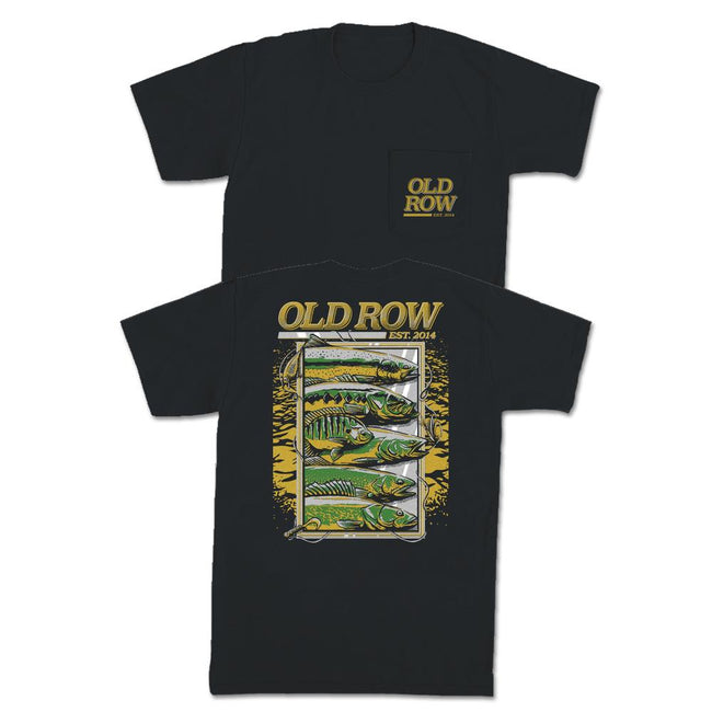 The Fish Sign Pocket Tee-T-Shirts-Old Row Outdoors-Black-S-Old Row