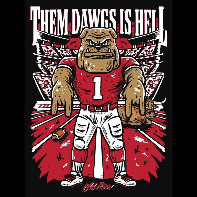 Them Dawgs Is Hell Pocket Tee-T-Shirts-Old Row U-Old Row
