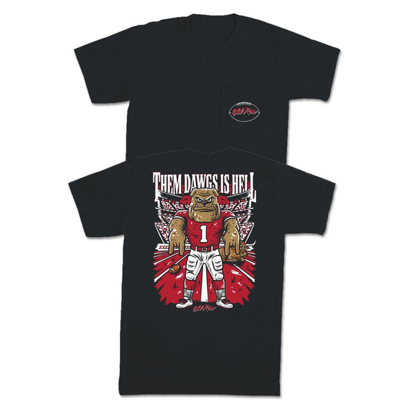 Them Dawgs Is Hell Pocket Tee-T-Shirts-Old Row U-Old Row