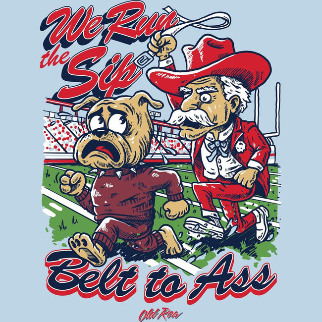 We Run The Sip Belt Pocket Tee