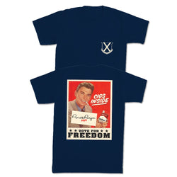 Cigs Inside Reagan Pocket Tee-T-Shirts-The Novelty Collection-Navy-S-Old Row