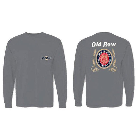 Retro Can Long Sleeve Pocket Tee (Granite)-Shirt-Old Row-Old Row