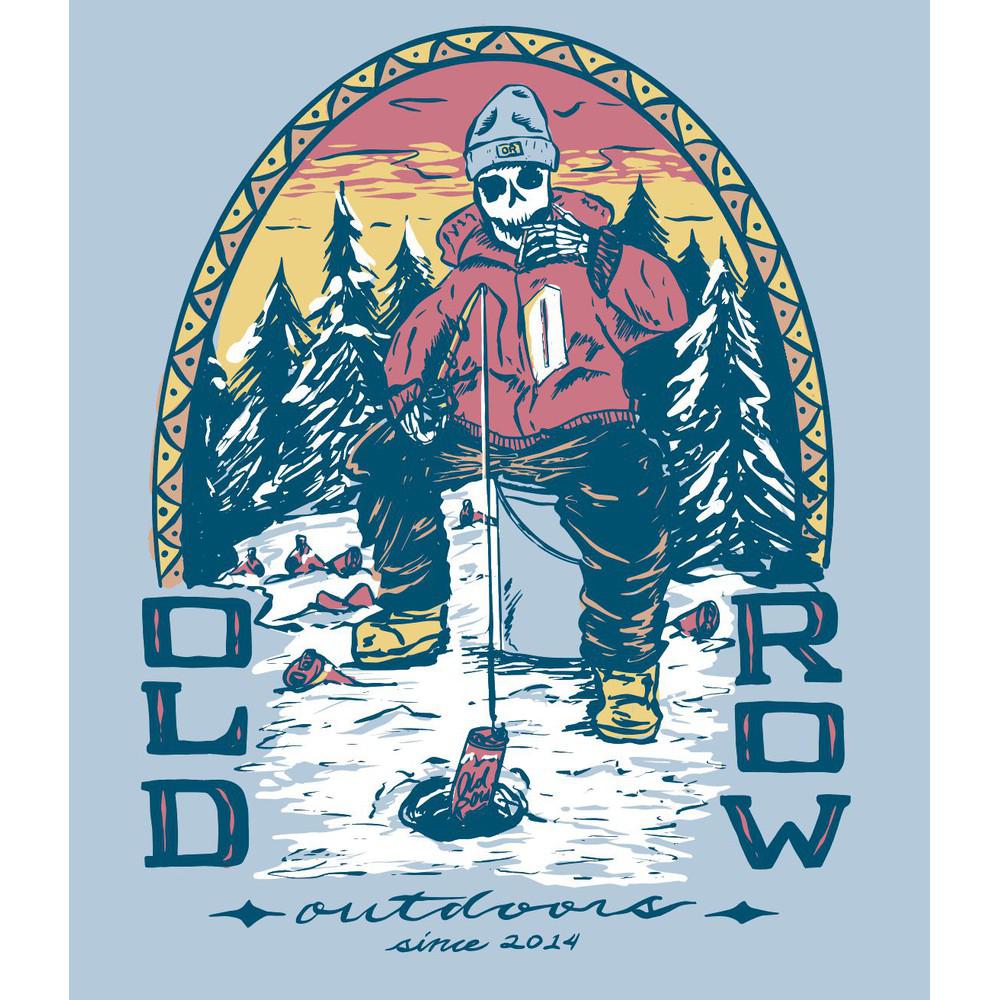Old Row Outdoors Ice Fishing Pigment Dyed Premium Hoodie-Hoodies-Old Row Outdoors-Old Row
