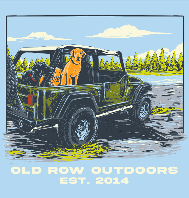 Old Row Off Road Dogs Pocket Tee