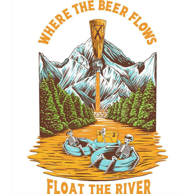 Float The River Pocket Tee-T-Shirts-The Boozy Collection-Old Row