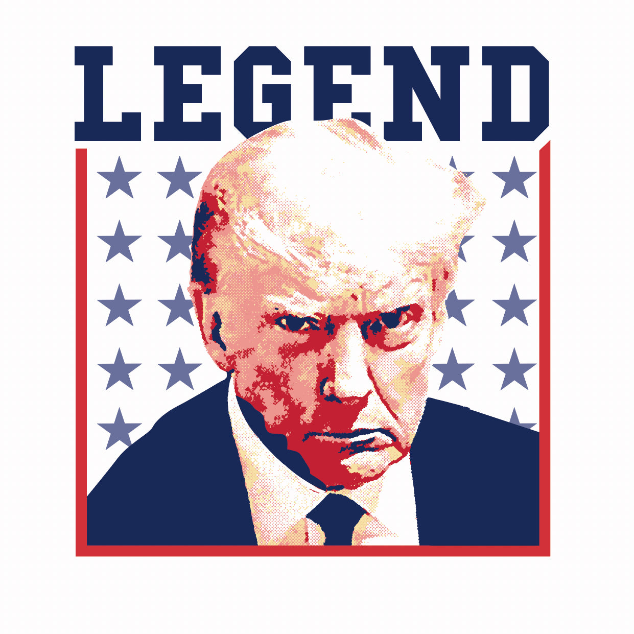 Trump Mugshot Legends II Pocket Tee