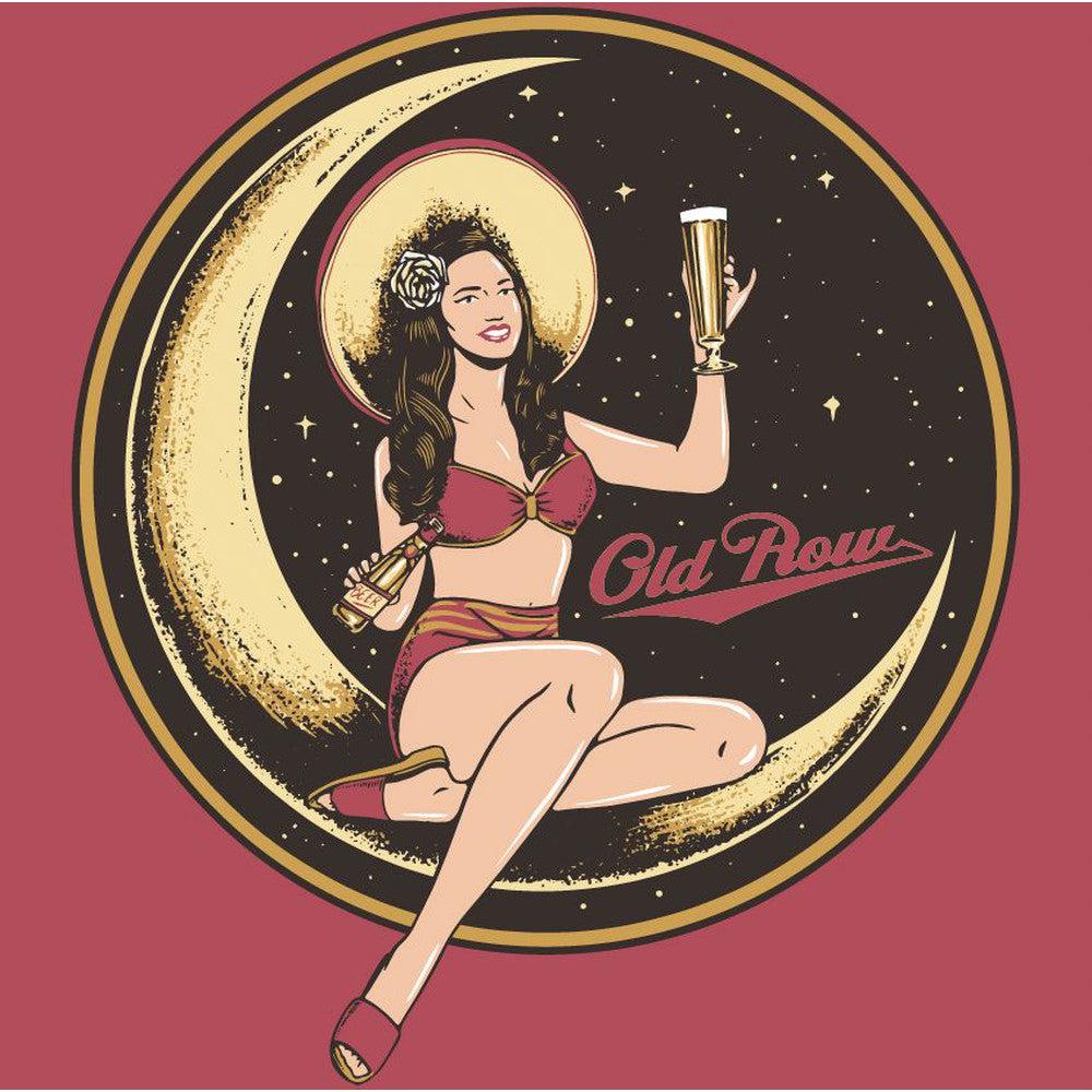 Beer Girl Moon Pocket Tee-T-Shirts-BDTBAB-Old Row